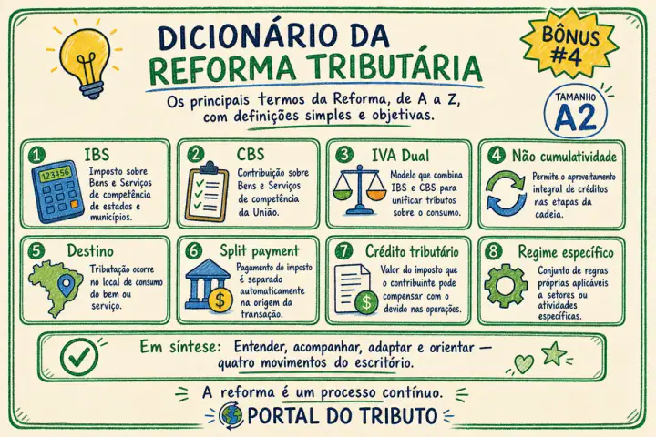 Dicionário da Reforma Tributária — pôster tamanho A2
